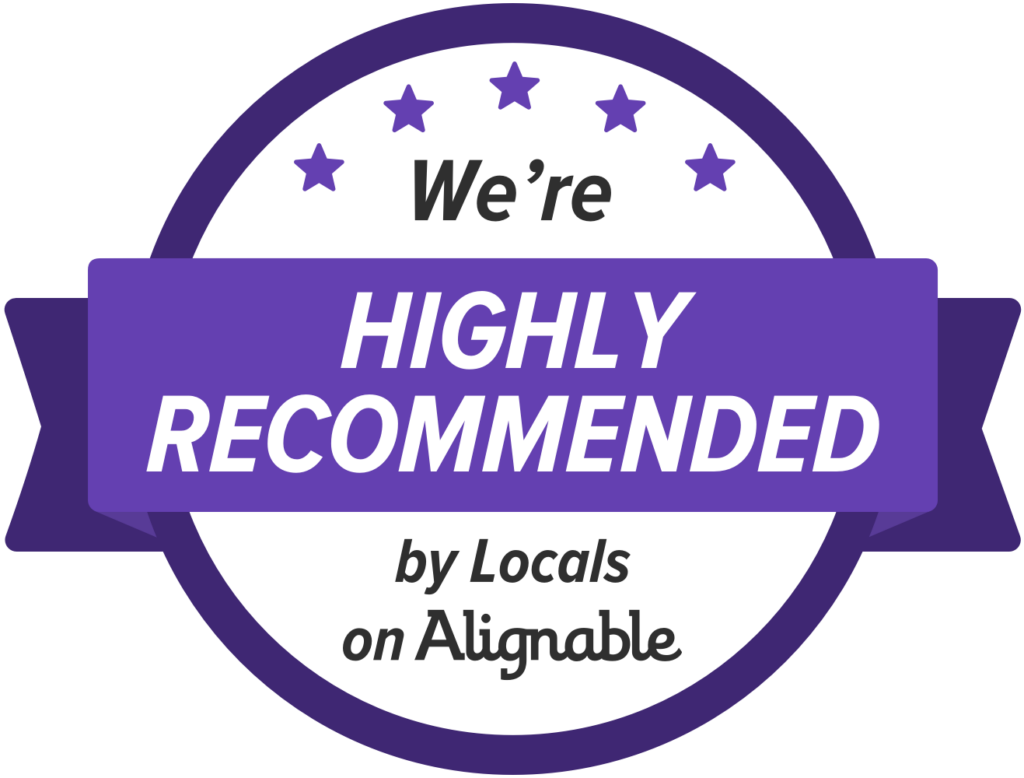 We're Highly Recommended by Locals on Alignable Logo
